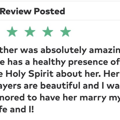 A review shared by Esther, shown in the original supplied screenshot