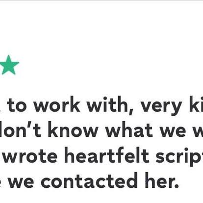 A review shared by Esther, shown in the original supplied screenshot