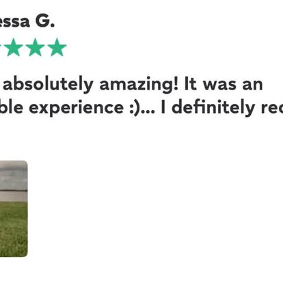 A review shared by Esther, shown in the original supplied screenshot