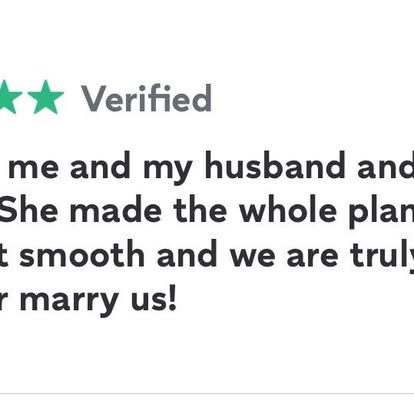 A review shared by Esther, shown in the original supplied screenshot