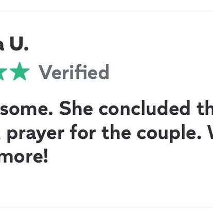 A review shared by Esther, shown in the original supplied screenshot